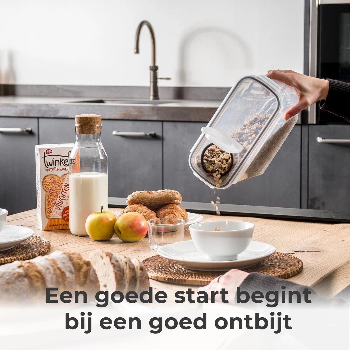 Stosh Voorraadpotten - Voorraadbussen - Vershouddoos - 4 Stuks - 4.0L - BPA Vrij - Kunststof 7 Stosh Voorraadpotten - Voorraadbussen - Vershouddoos - 4 Stuks - 4.0L - BPA Vrij - Kunststof - Afbeelding 5