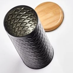 2x Bewaar/voorraad Blikken Koffiepads - Zwart - 18 X 7,5 Cm - 1 Liter -Kruideniers Winkel 1200x1200 1860