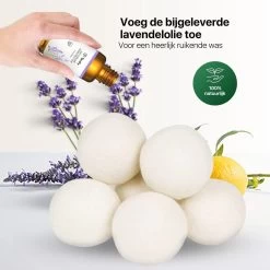 Tenify 6 XL Drogerballen + Extra Lavendel Olie - Wasbollen - Duurzaam - Schaapswol - Wasverzachter - Wasdrogerballen - Herbruikbare Droogballen - Energie Besparen 16 Tenify 6 XL Drogerballen + Extra Lavendel Olie - Wasbollen - Duurzaam - Schaapswol - Wasverzachter - Wasdrogerballen - Herbruikbare Droogballen - Energie Besparen -Kruideniers Winkel 1200x1200 378