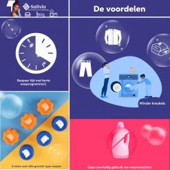 Salivio Laundryballs - 8x Wasbol Set - Huisdieren Haar Verwijderen - Wasbollen - Drogerballen - Energiebesparend - Wasverzachter - Milieuvriendelijk Wassen -Kruideniers Winkel 1200x1200 434