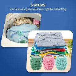 Roegaarden Drogerballen - Droogballen - Met Spons - Duurzaam - Sneller Droog -Kruideniers Winkel 1200x1200 439