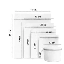 ForDig Wasnet Waszakjes (5 Stuks) Voor Lingerie En Fijne Was - Geschikt Voor Wasmachine - Met Rits - Wit -Kruideniers Winkel 1200x1200 522