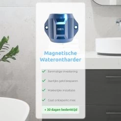 ENISTO® Magnetische Waterontharder Medium – Waterontharder Magneet – Douchefilter – 15.000 Gauss – Waterontkalker – Waterverzachter – Antikalk – Blauw – RVS -Kruideniers Winkel 1200x1200 620