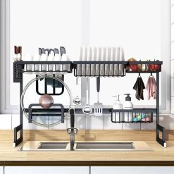 Sens Design Afwasrek Zwart - Afdruiprek - 82,5 Cm - RVS -Kruideniers Winkel 1200x1200 788