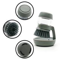 In Round Afwasborstel Met Zeepdispenser / Zeepreservoir – Inclusief Houder – Grijs – Afwas Borstel – Zeep Handborstel – Doseerpomp – Afwasmiddel Dispenser – Navulbaar 12 In Round Afwasborstel Met Zeepdispenser / Zeepreservoir – Inclusief Houder – Grijs – Afwas Borstel – Zeep Handborstel – Doseerpomp – Afwasmiddel Dispenser – Navulbaar -Kruideniers Winkel 1200x1200 894