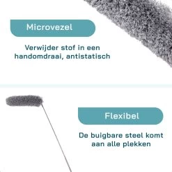 ForDig 7-Delige Plumeau Set - Duster Met Telescoopsteel Uitschuifbaar Tot 250 Cm - Inclusief Ragebol / Voegenborstel / Microvezel Doek / Chenille Borstel - Wasbaar - 360 Graden Draaibaar -Kruideniers Winkel 1200x1200 972