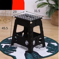 Merkloos Verdikt Kunststof Klapkruk-draagbaar-opvouwbare Kruk-Met Antislip Oppervlak Zwart 29x22cmx45cm -Kruideniers Winkel 1200x1200 988