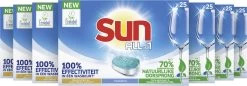SUN® Sun All-in-1 Normaal Vaatwastabletten - 7 X 25 Tabletten - Voordeelverpakking -Kruideniers Winkel 1200x417