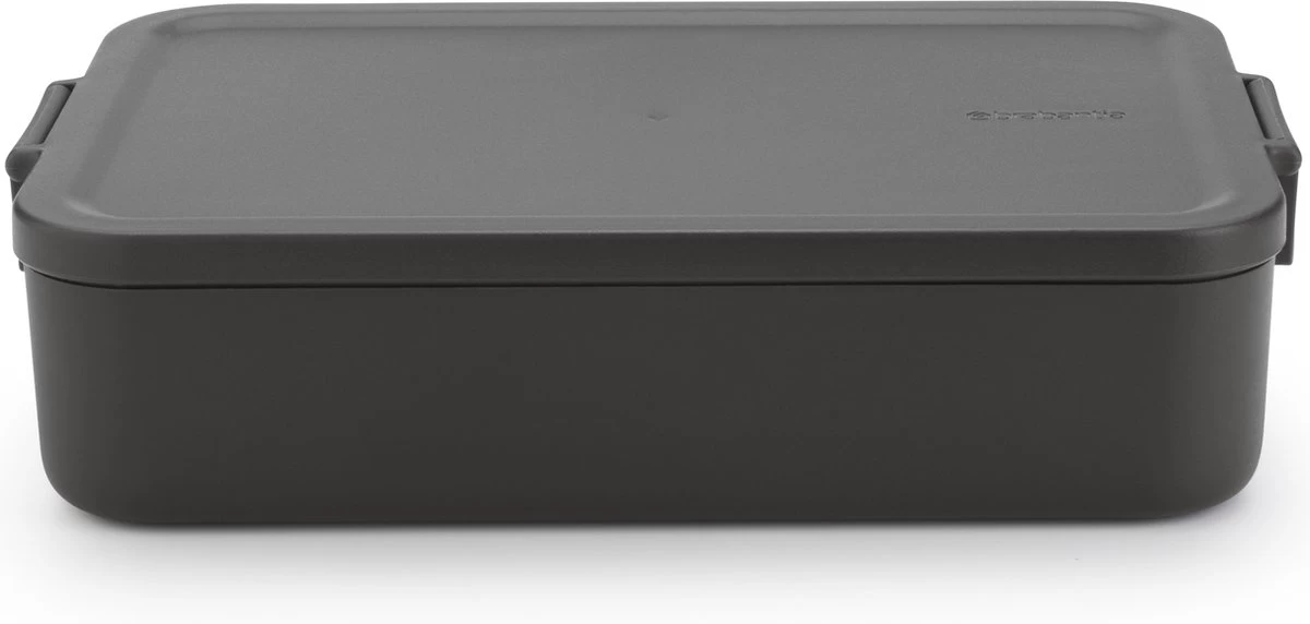 Brabantia Make & Take Bento Lunchbox Incl Bentobox - Large - Kunststof - Dark Grey 18 Brabantia Make & Take Bento Lunchbox Incl Bentobox - Large - Kunststof - Dark Grey - Afbeelding 16