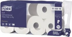 Tork Traditioneel Toiletpapier 3-laags Wit 250 Vel T4 Premium -Kruideniers Winkel 1200x617