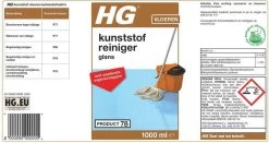 HG Kunststofreiniger Glans - Glansherstel - Geschikt Voor O.a. Pvc, Gietvloeren En Linoleum -Kruideniers Winkel 1200x637