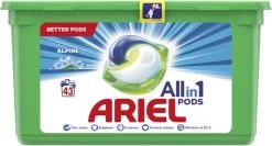Ariel All In 1 Wasmiddel Pods Alpine - 3x43 Wasbeurten - Voordeelverpakking 34 Ariel All In 1 Wasmiddel Pods Alpine - 3x43 Wasbeurten - Voordeelverpakking -Kruideniers Winkel 1200x644