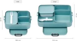 Mepal – Bento Lunchbox Take A Break Large- Inclusief Bento Box – Nordic Blue – Lunchbox Voor Volwassenen 16 Mepal – Bento Lunchbox Take A Break Large- Inclusief Bento Box – Nordic Blue – Lunchbox Voor Volwassenen -Kruideniers Winkel 1200x647