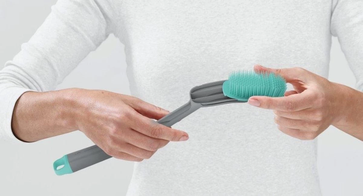 Duo Reserve Borstelkop Voor Afwasborstel, Set Van 2 Stuks, Licht Blauw - Joseph Joseph 5 Duo Reserve Borstelkop Voor Afwasborstel, Set Van 2 Stuks, Licht Blauw - Joseph Joseph - Afbeelding 4