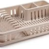 Beige Afdruiprek Met Lekbak 45 X 30 Cm - Keukenbenodigdheden - Afwassen/afdrogen - Afwasrekken - Afdruiprekken Met Lekbak -Kruideniers Winkel 1200x653