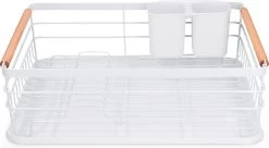 Navaris Afdruiprek Met Uitneembare Bestekhouder - Afwasrek Met Losse Lekbak - Vaatwasrek Met Plateau - Voor Bestek, Borden, Schalen En Pannen -Kruideniers Winkel 1200x663 1