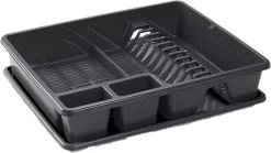 Afwas Afdruiprek Donkergrijs Kunststof 48 X 38 X 9 Cm - Afwassen/drogen Met Lekbak