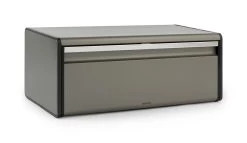 Brabantia Broodtrommel - Met Klepdeksel - Platinum -Kruideniers Winkel 1200x693