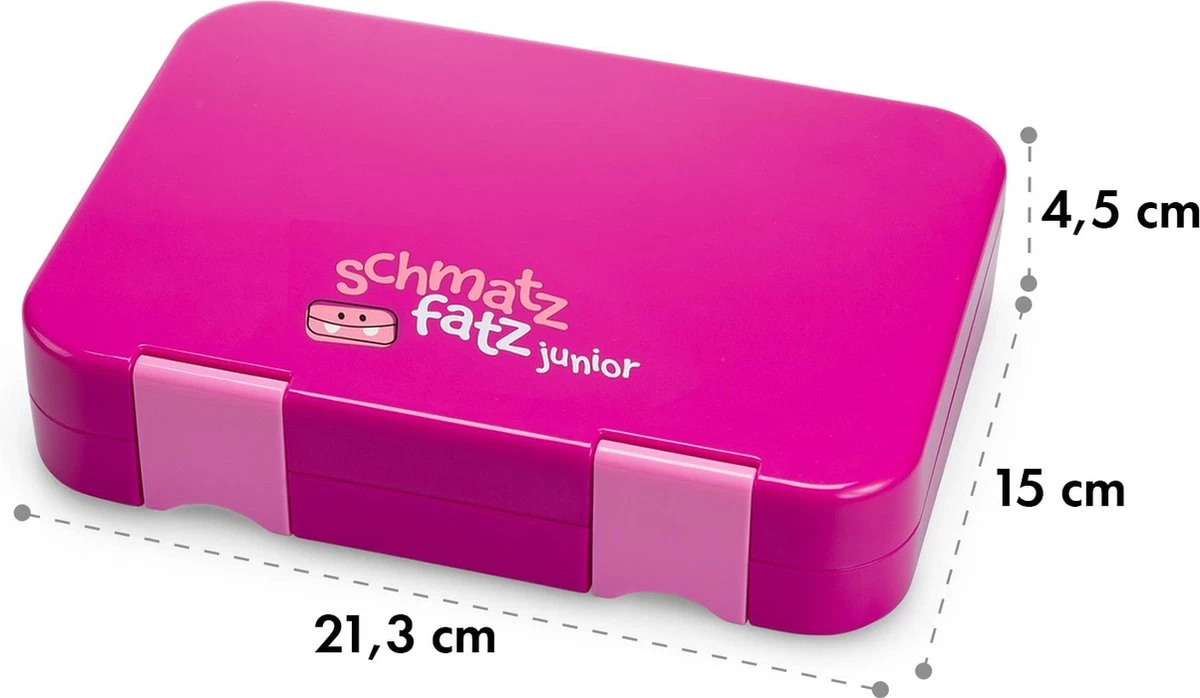 Schmatzfatz Junior Lunchbox 6 Vakken 21,3 X 15 X 4,5 Cm (BxHxD) 9 Schmatzfatz Junior Lunchbox 6 Vakken 21,3 X 15 X 4,5 Cm (BxHxD) - Afbeelding 7