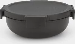 Brabantia Make & Take Salade Lunchbox - 1,3 L - Kunststof - Dark Grey -Kruideniers Winkel 1200x701 2