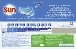 SUN® Sun All-in-1 Normaal Vaatwastabletten - 7 X 25 Tabletten - Voordeelverpakking -Kruideniers Winkel 1200x786