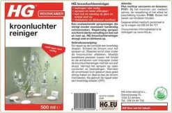HG Kroonluchter Reiniger - 500ml - Snel Een Vlekkeloos Resultaat -Kruideniers Winkel 1200x794 1