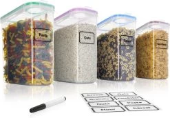 TNM Luxe Luchtdichte Voorraadbussen Set (4x2,5L) – Voorraadpotten - 4 Kleuren 19 TNM Luxe Luchtdichte Voorraadbussen Set (4x2,5L) – Voorraadpotten - 4 Kleuren -Kruideniers Winkel 1200x833