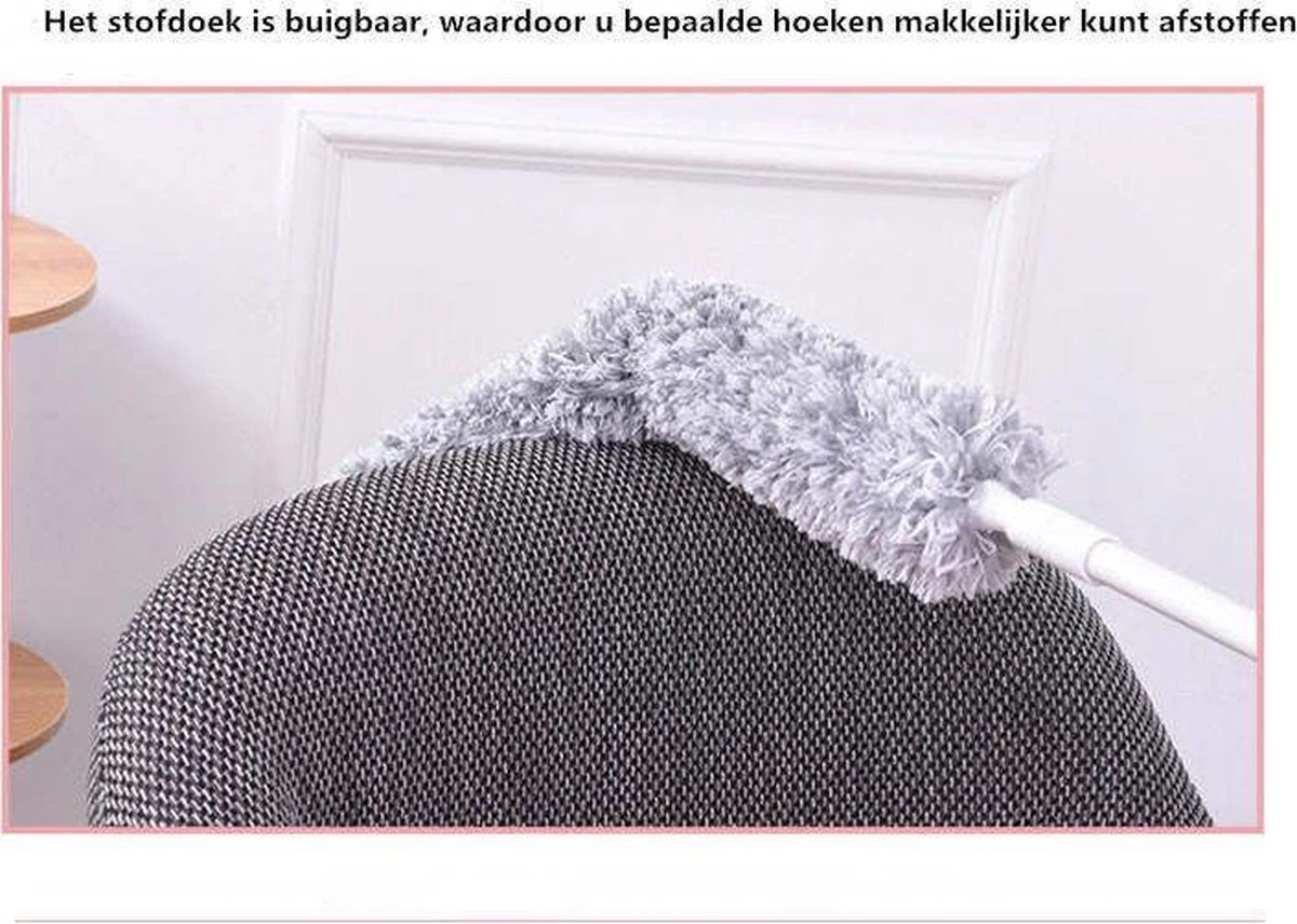 Plumeau/met Telescoopsteel/uitschuifbaar/microvezel Buigbare Borstelkop/9 X 126cm Max-lengte179cm 9 Plumeau/met Telescoopsteel/uitschuifbaar/microvezel Buigbare Borstelkop/9 X 126cm Max-lengte179cm - Afbeelding 7