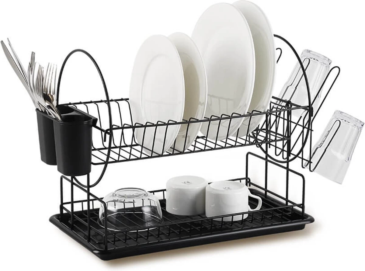 Maestro - Afdruiprek 2 Bestekrekken Wateropvangbak - 50cm 3 Maestro - Afdruiprek 2 Bestekrekken Wateropvangbak - 50cm