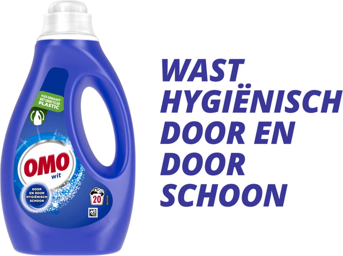 Omo Wit Vloeibaar Wasmiddel - 6 X 20 Wasbeurten - Voordeelverpakking 10 Omo Wit Vloeibaar Wasmiddel - 6 X 20 Wasbeurten - Voordeelverpakking - Afbeelding 8