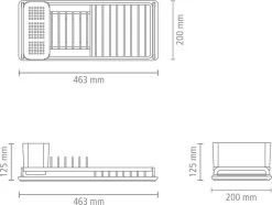 Brabantia SinkSide Afdruiprek Compact - Mid Grey -Kruideniers Winkel 1200x906