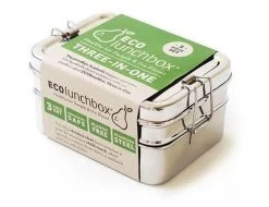 Eco Lunchbox - RVS - 3 Bakjes In 1 -Kruideniers Winkel 1200x923