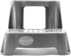 Grijs Kinderkrukje/opstapje Met 2 Treden 35 Cm - Keuken/badkamer Krukjes/opstapjes Voor Kinderen -Kruideniers Winkel 1200x955 2