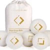 LuxerLiving Wasbol Set Van 6 - Droogt Tot 30% Sneller - Wasverzachter - Droger Ballen - Dryer Balls - Ecologisch - 100% Wol 1 LuxerLiving Wasbol Set Van 6 - Droogt Tot 30% Sneller - Wasverzachter - Droger Ballen - Dryer Balls - Ecologisch - 100% Wol -Kruideniers Winkel 1200x971