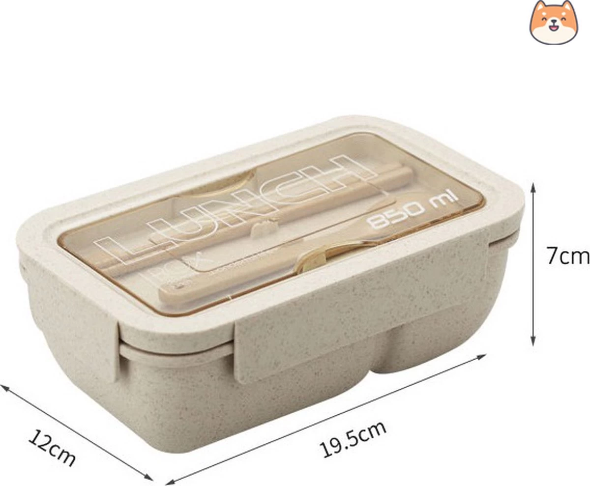BentoBros® Duurzame Bento Box - Broodtrommel - Lunchtrommel - Lunchbox - Lunchset Voor Kinderen - Brooddoos - Duurzaam Hout - Inclusief Bestek - Voor Volwassenen En Kinderen - 0,85 Liter - Geschikt Voor Magnetron, Vriezer En Vaatwasser - Beige 7 BentoBros® Duurzame Bento Box - Broodtrommel - Lunchtrommel - Lunchbox - Lunchset Voor Kinderen - Brooddoos - Duurzaam Hout - Inclusief Bestek - Voor Volwassenen En Kinderen - 0,85 Liter - Geschikt Voor Magnetron, Vriezer En Vaatwasser - Beige - Afbeelding 5
