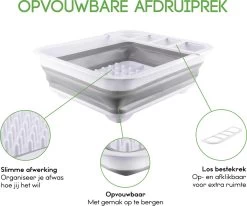 Merkloos Afdruiprek Voor Afwas - Afwasrek - Opvouwbaar - Inklapbaar - Compact - Vaatwasrek Met Bestekrekje 12 Merkloos Afdruiprek Voor Afwas - Afwasrek - Opvouwbaar - Inklapbaar - Compact - Vaatwasrek Met Bestekrekje -Kruideniers Winkel 1200x999