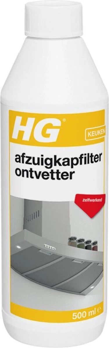 HG Afzuigkapfilter Ontvetter - 500ml - Zelfwerkend 3 HG Afzuigkapfilter Ontvetter - 500ml - Zelfwerkend
