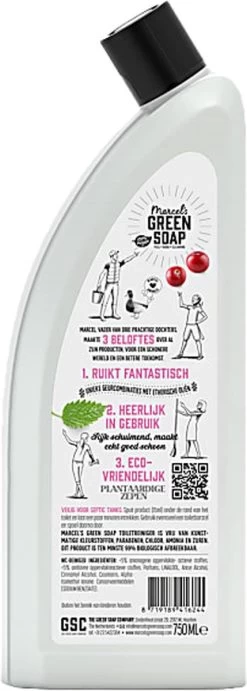 Marcel's Green Soap Toiletreiniger Patchouli & Cranberry - 750 Ml 13 Marcel's Green Soap Toiletreiniger Patchouli & Cranberry - 750 Ml -Kruideniers Winkel 429x1200 1