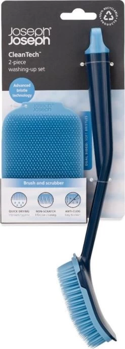 Joseph Joseph CleanTech Afwasborstel En Schrobber Set - Kunststof -Kruideniers Winkel 431x1200
