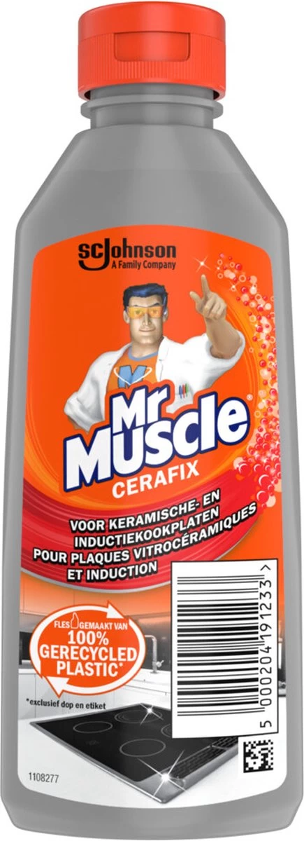 Mr. Muscle - Cera-Fix Voor Keramische - Halogeen En Inductie Kookplaten - Kookplaatreiniger - 2 X 200 Ml 4 Mr. Muscle - Cera-Fix Voor Keramische - Halogeen En Inductie Kookplaten - Kookplaatreiniger - 2 X 200 Ml - Afbeelding 2