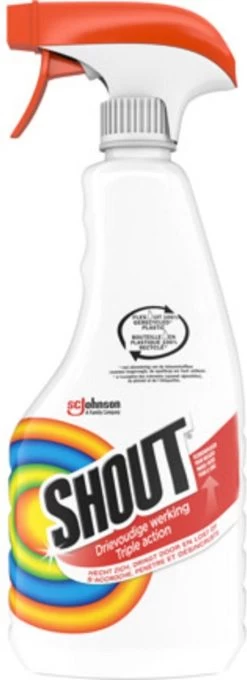 Mr Muscle Shout Vlekkenoplosser Triple Action - Spray - 2 X 500 Ml -Kruideniers Winkel 436x1200