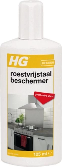 HG Roestvrijstaal Beschermer - 125ml - Snel En Eenvoudig - Laat RVS Weer Glanzen -Kruideniers Winkel 450x1200 3