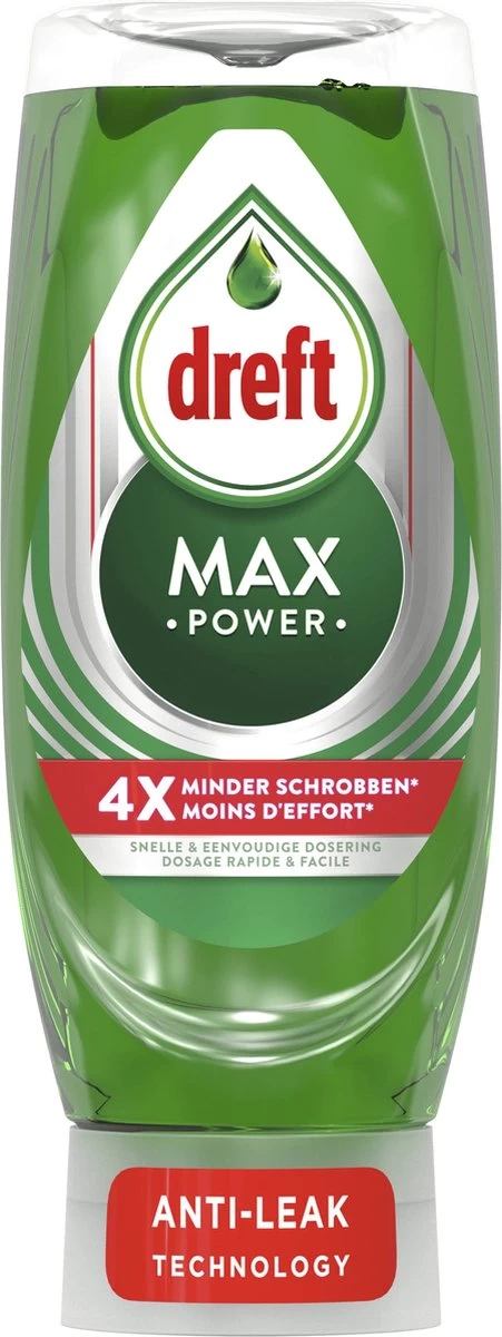 Dreft MaxPower - Vloeibaar Afwasmiddel - Voordeelverpakking 8 X 450 Ml 4 Dreft MaxPower - Vloeibaar Afwasmiddel - Voordeelverpakking 8 X 450 Ml - Afbeelding 2