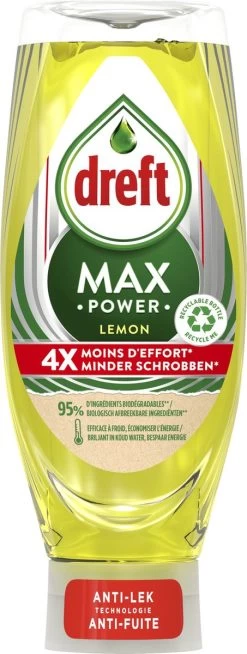 Dreft MaxPower - Lemon - Vloeibaar Afwasmiddel - Voordeelverpakking 8 X 640 Ml -Kruideniers Winkel 453x1200 1