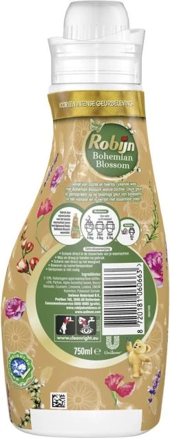 Robijn Collections Bohemian Blossom Wasverzachter - 8 X 30 Wasbeurten - Voordeelverpakking -Kruideniers Winkel 468x1200