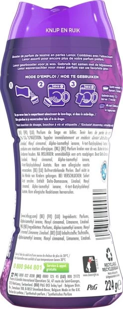 Lenor Amethist En Bloemen - In-Wash Geurbooster - Voordeelverpakking 6 X 16 Wasbeurten -Kruideniers Winkel 479x1200