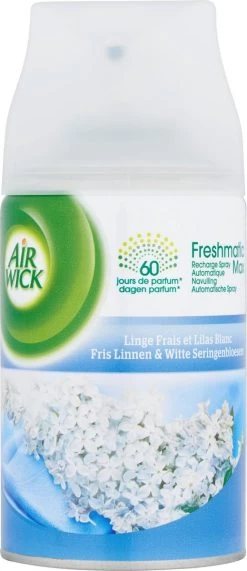 AIRWICK Freshmatic Automatische Spray Refill Frisse Linnen & Witte Bloemen Krimp - (3x250ml) 8 AIRWICK Freshmatic Automatische Spray Refill Frisse Linnen & Witte Bloemen Krimp - (3x250ml) -Kruideniers Winkel 519x1200 4