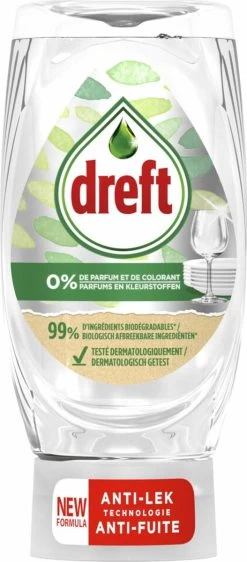Dreft Afwasmiddel Pure & Clean - 8 X 370 Ml - Voordeelverpakking -Kruideniers Winkel 527x1200