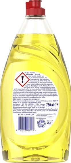 Dreft Platinum - Quickwash - Citroen - Vloeibaar Afwasmiddel - Voordeelverpakking 8 X 780 Ml -Kruideniers Winkel 528x1200 3