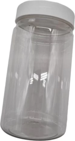 Ariko Jar | Lichtgewicht Kunststof Pot Met Schroefdeksel | 750ml | Potje Met Witte Deksel | Voorraadpot | Hervulbaar -Kruideniers Winkel 645x1200 1